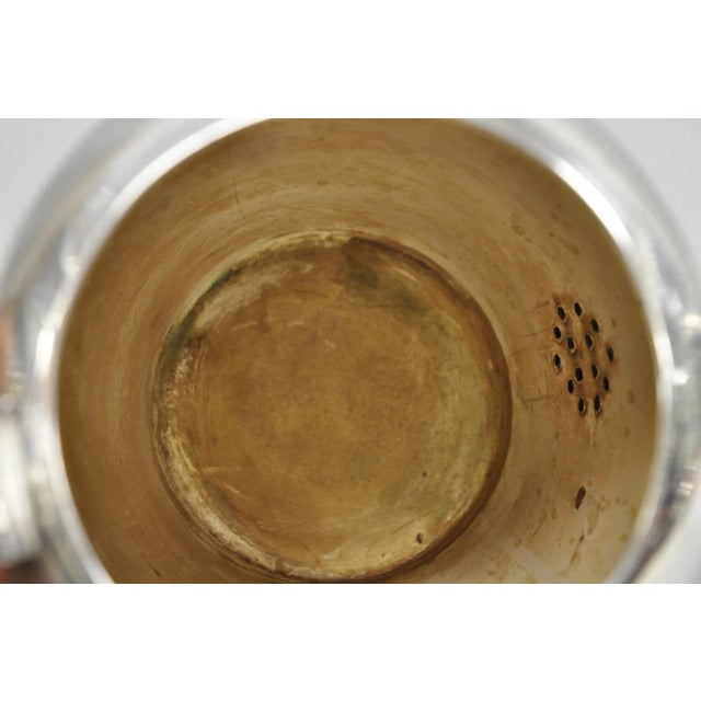 Vintage Abraham & Straus Victorian Silver Plated Bulbous Coffee Pot Teapot For Sale - Image 10 of 14