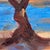 1980s Vintage Original Oil Painting Impressionist Landscape Tree by Water For Sale - Image 5 of 12