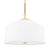 Hudson Valley Lighting Hudson Valley Lighting White Plains 22.25 in. 3 Light Pendant in Aged Brass Finish For Sale - Image 4 of 4