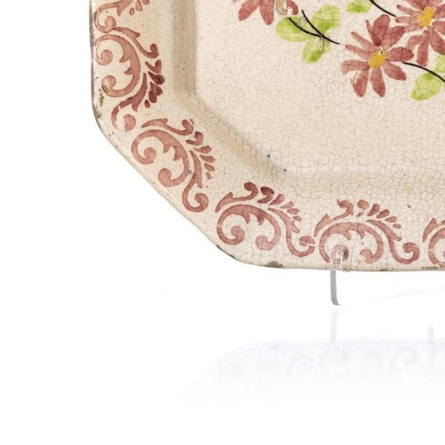 Advertising Tray in Coimbra Faience For Sale - Image 3 of 6