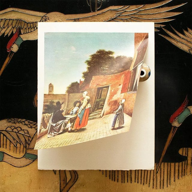 1950s After Pieter De Hooch, "A Dutch Courtyard" Full-Color Print For Sale - Image 4 of 10