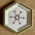 1970s Vintage Gucci Horsebit Porcelain Hexagonal Coaster Set & Leather Case - Rare Italian Equestrian Barware For Sale - Image 9 of 12