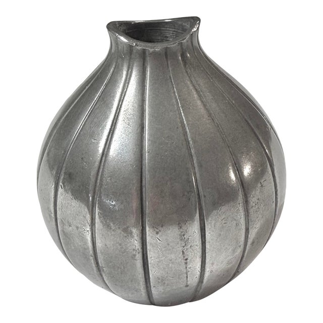 Just Andersen - Copenhagen Denmark 1952 Rare Pewter Vase Designed by Arne Ekers. For Sale