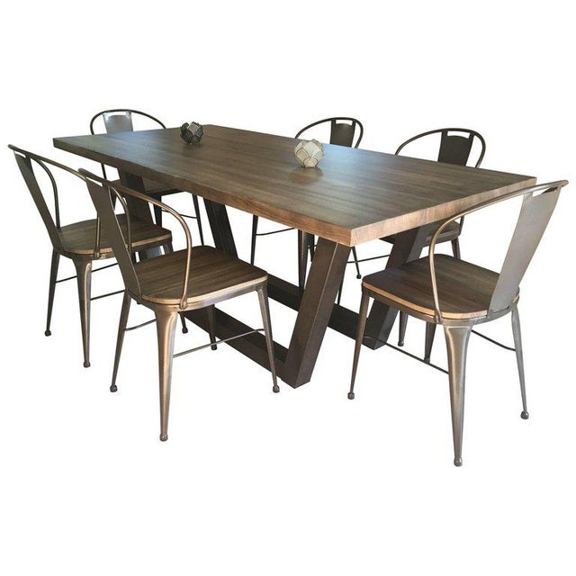 21st Century Wrought Iron Set of Patio Dining Set For Sale - Image 13 of 13