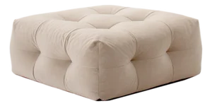 Not-a-Sofa Pouf in Beige Velour from EMKO