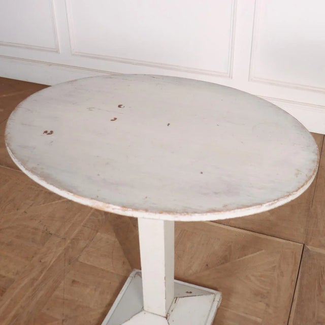 Swedish Painted Pedestal Table For Sale - Image 4 of 6