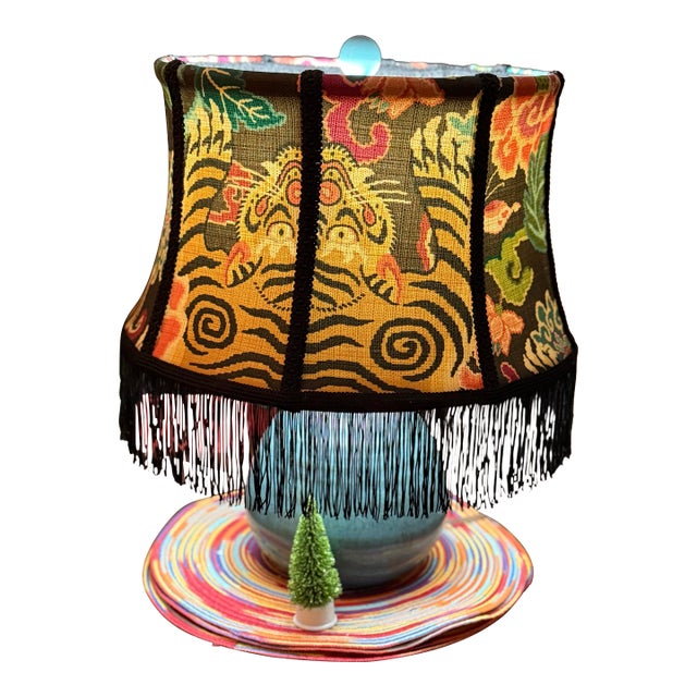 Whimsical Tiger Lampshade For Sale