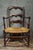 Wood Armchair in Wood with Woven Straw Seat For Sale - Image 7 of 7