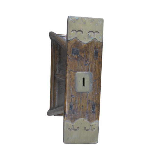 Wood Early 19 Century Antique Small Objects Holder With 4 Drawers For Sale - Image 7 of 8