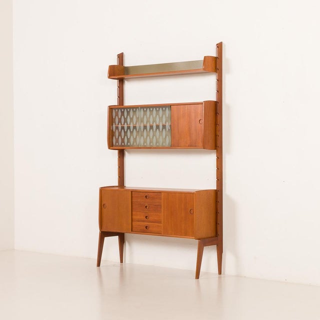 Wood Ergo Free Standing Wall Unit from John Texmon, Norway, 1960s For Sale - Image 7 of 18
