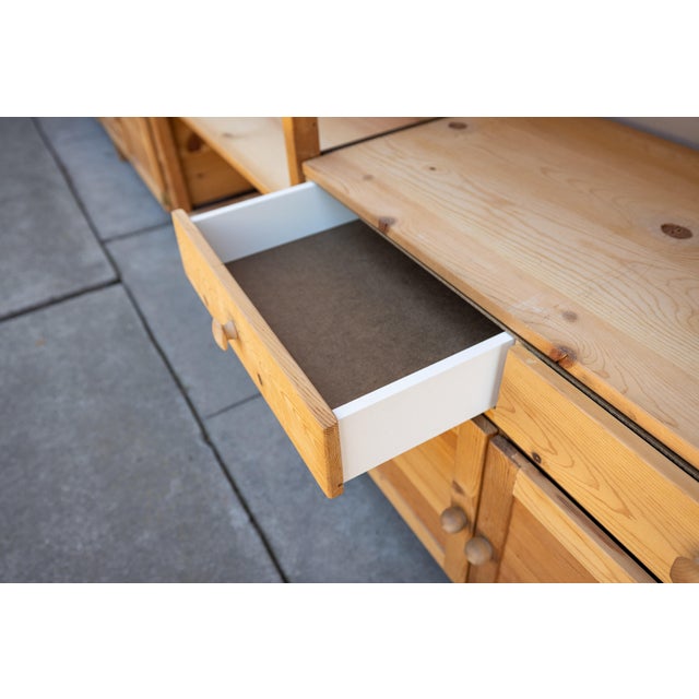 Mid-Century 1980s Lundia Modular Shelving Wall Unit – Natural Solid Pine For Sale - Image 9 of 11