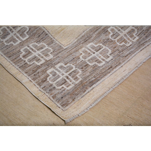 2010s Turkish Oushak Hand Knotted Wool Rug, 10'x14'1" For Sale - Image 5 of 5