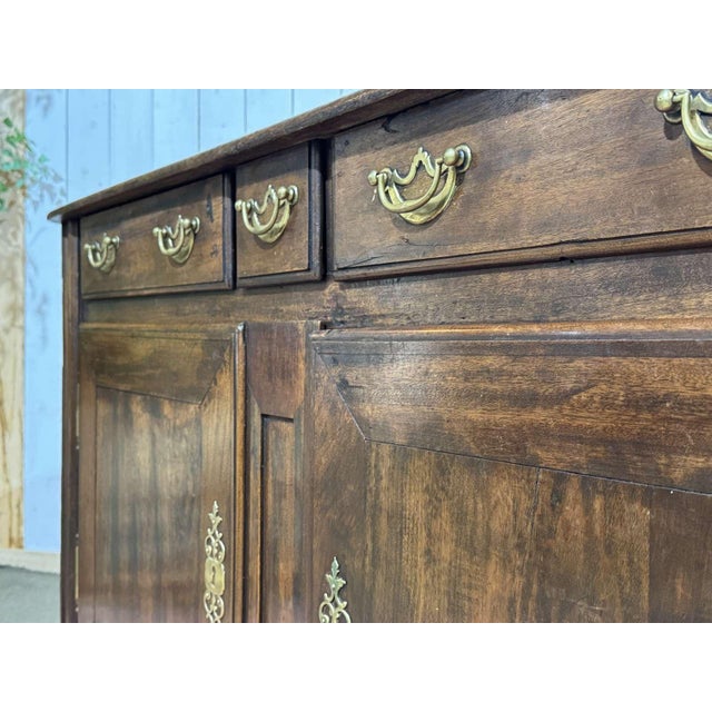 Antique Malouin Mahogany and Poplar Buffet, 1800s For Sale - Image 13 of 18