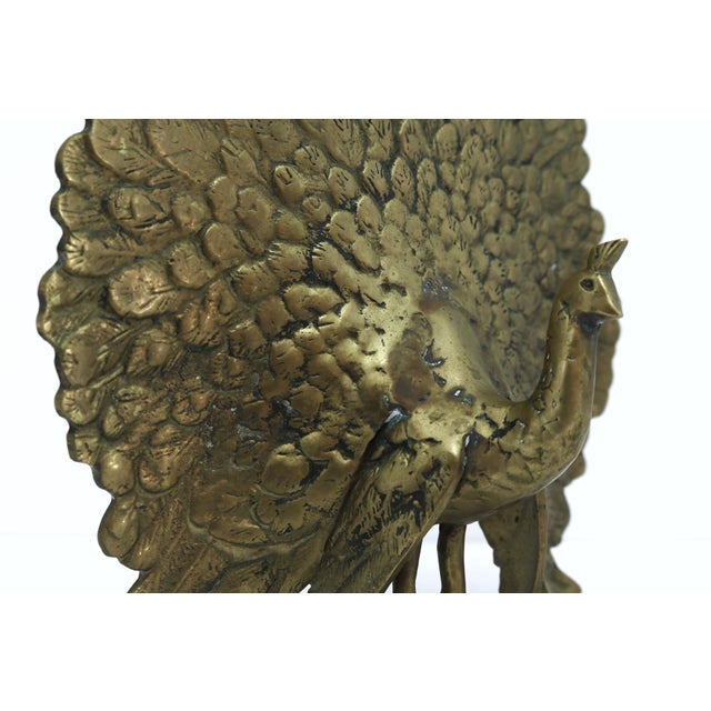 Vintage Brass Peacock Figurine Chairish