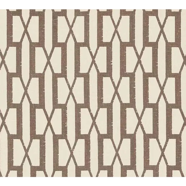 An updated trellis pattern that's handsome yet delicate. Also available as a wallcovering. Sold as a 2-yard minimum.Sold...