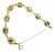 8 Carat Genuine Natural Peridot Tennis Bracelet 14 Karat Yellow Gold 14.7 Grams For Sale
