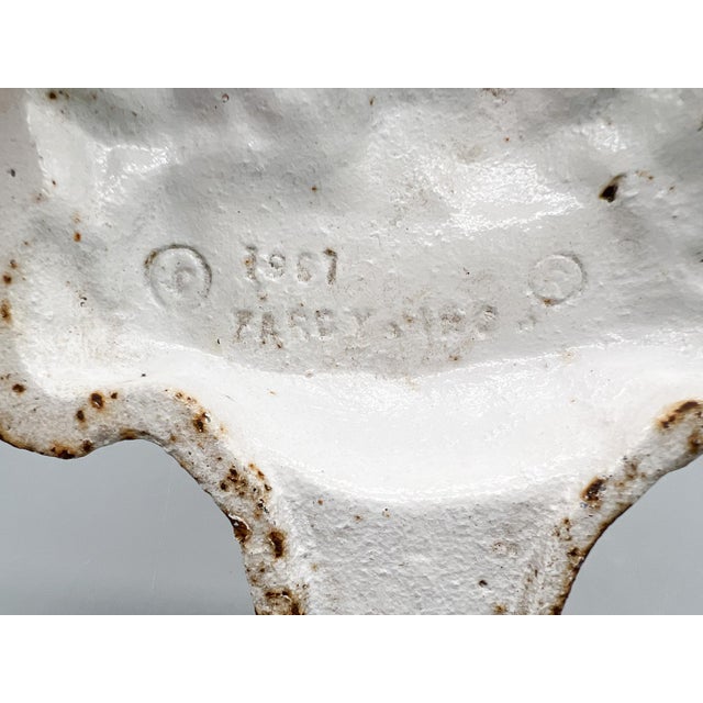 Vintage 1980's White Cast Floral Door Stops – Set of Three – Cottagecore / French Country / Shabby Chic For Sale - Image 13 of 13