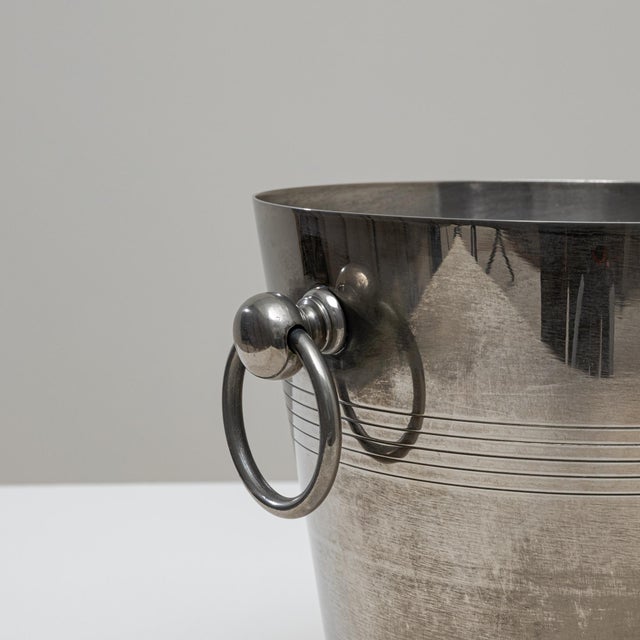 Silver Mid 20th Century French Silver Plated Champagne Bucket For Sale - Image 8 of 18