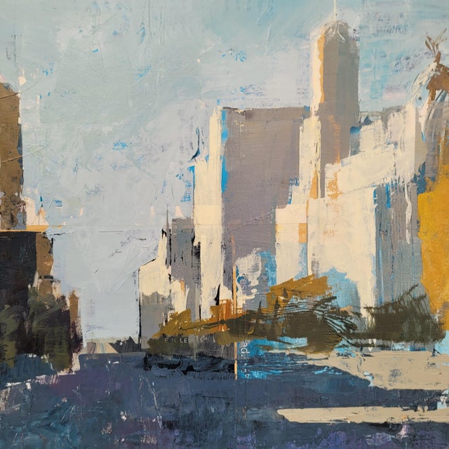 Miguel Carlos Montesinos Aragonés, Urban Landscape, Collage and Acrylic on Board For Sale - Image 12 of 18