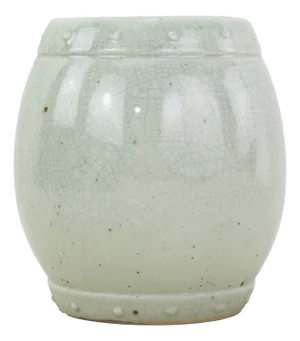 Vintage Chinese Celadon Crackle Glaze Decorative Porcelain Drum