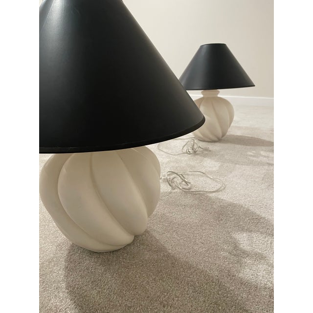 Late 20th Century Late 20th Century Giacometti Plaster Lamps - a Pair For Sale - Image 5 of 5