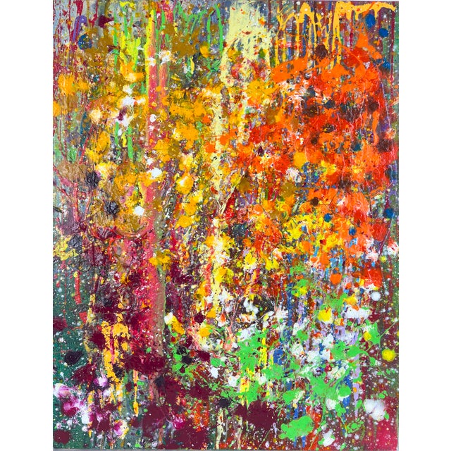 Abstract Expressionism Homage - Van Gogh - Abstract Expressionist Composition in Acrylic on Canvas by Charles David Francis For Sale - Image 3 of 5