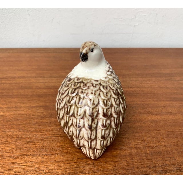 Vintage Porcelain Quail Bird Figurine by B. Jackson For Sale - Image 5 of 18