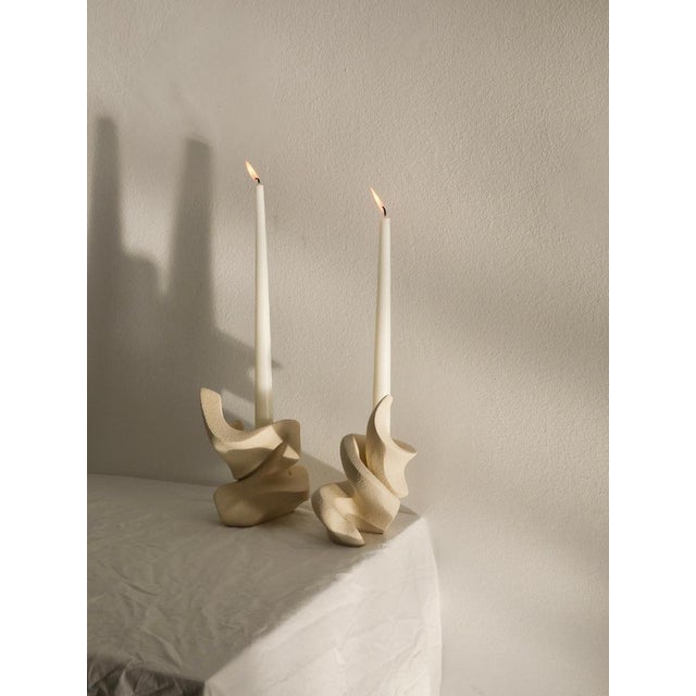 Contemporary Candleholders by Aleksandra Krasnopolska, Set of 2 For Sale - Image 3 of 10