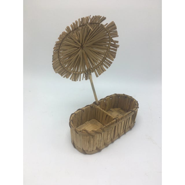 Vintage Tiki Hut Basket For Sale - Image 4 of 9