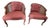 Mid-Century Hollywood Regency Hammary Cane Barrel-Back Chairs - A Pair For Sale