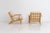 1950s Early GE-290 Lounge Chairs by Hans J. Wegner, Set of 2 For Sale - Image 5 of 12