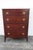 1940s Mahogany Tall Chest of Drawers 6257 For Sale - Image 9 of 15