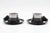 Stainless Steel Espresso Cups Set with Plates by Carlo Giannini, 1970s, Set of 4 For Sale - Image 3 of 8