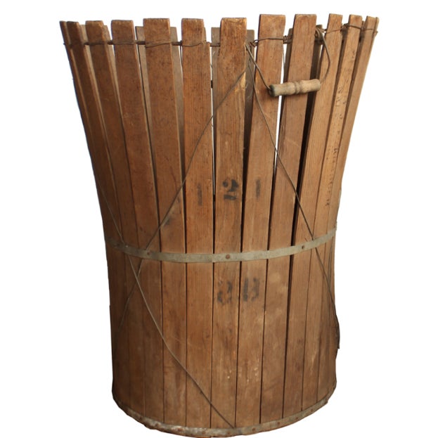 Firewood Harvesting Vintage Hop Harvesting Basket Chairish