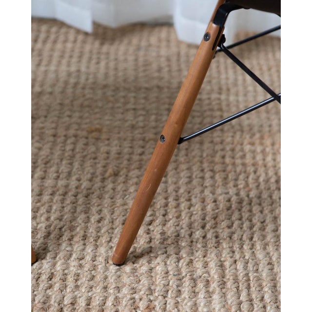 Eames Black Plastic Moulded Contemporary Dining Chairs - Set of 4 For Sale - Image 9 of 11