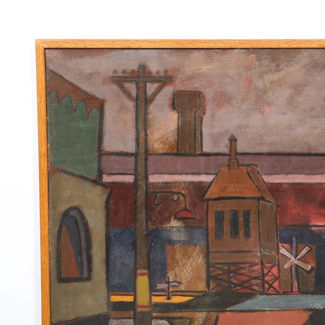 Mauve Jules Halfant "Rail Crossing: Middletown, Ny" 1941 For Sale - Image 8 of 10