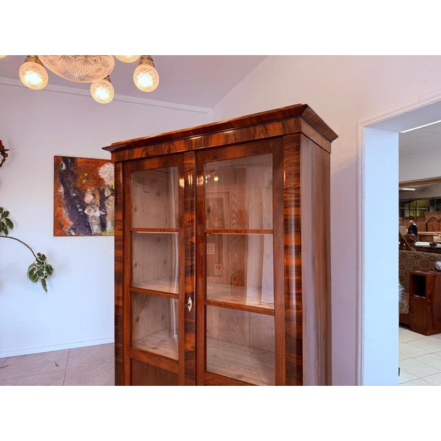 Antique Biedermeier Display Cabinet For Sale - Image 9 of 18
