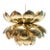 1960s Medium Parzinger Style Brass Lotus Pendant Fixture by Feldman Lighting Company For Sale