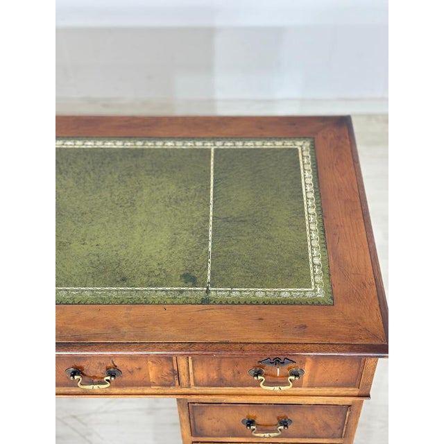 Traditional Vintage English Empire Desk in Mahogany For Sale - Image 3 of 12