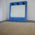 Italian 3-Light Dressing Room Mirror with Blue Glass Shelf by Metalvetro, 1970s For Sale - Image 11 of 12