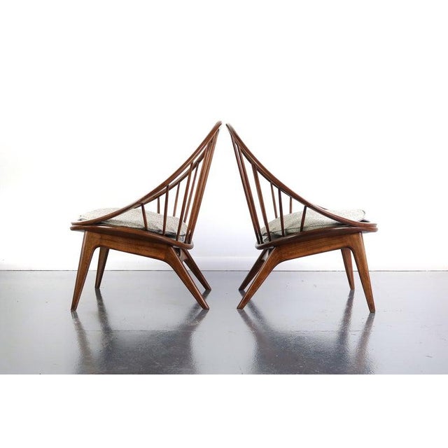 STUNNING Ib Kofod-Larsen for Selig Hoop Chairs - A Pair of Two (2) Highly collectable and exceptionally well designed is...