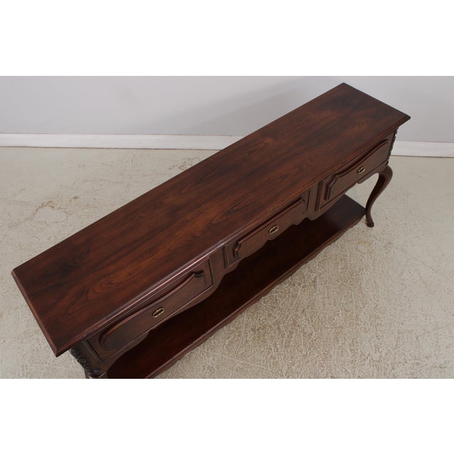 Mt Airy Cherry 2 Tier Country French Style Sideboard For Sale - Image 11 of 15