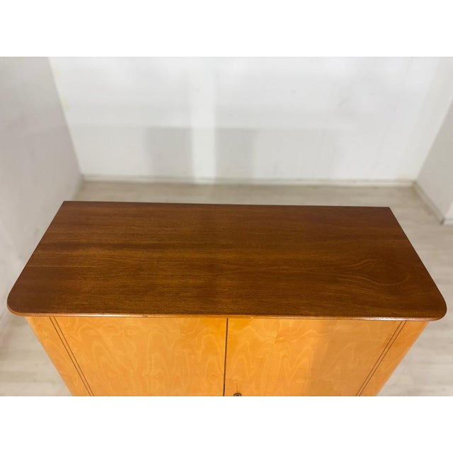 Mid-Century Modern Linen Cabinet in Birch For Sale - Image 9 of 11