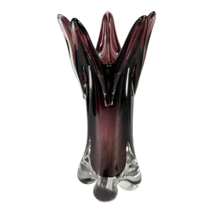 1960s Murano Attributed Sommerso Glass Vase