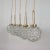 Mid-Century German Clear Bubble and Brass Pendant, 1960s For Sale - Image 5 of 17