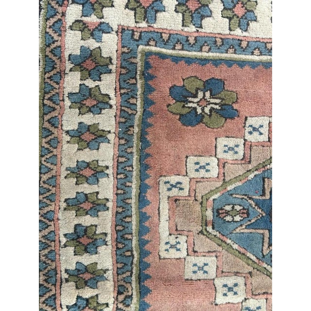 1960s Mid-Century Turkish Square Kars Rug, 1960s For Sale - Image 5 of 13