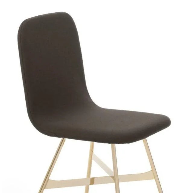 Contemporary Tria Chairs in Gold by Colé Italia, Set of 4 For Sale - Image 3 of 11