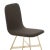 Contemporary Tria Chairs in Gold by Colé Italia, Set of 4 For Sale - Image 3 of 11