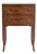Italian Neoclassical Walnut and Fruitwood Inlaid Bedside Table, Two Drawers For Sale