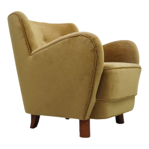 1938 Flemming Lassen for Georg Kofoed Danish Lounge Chair in Original Mohair